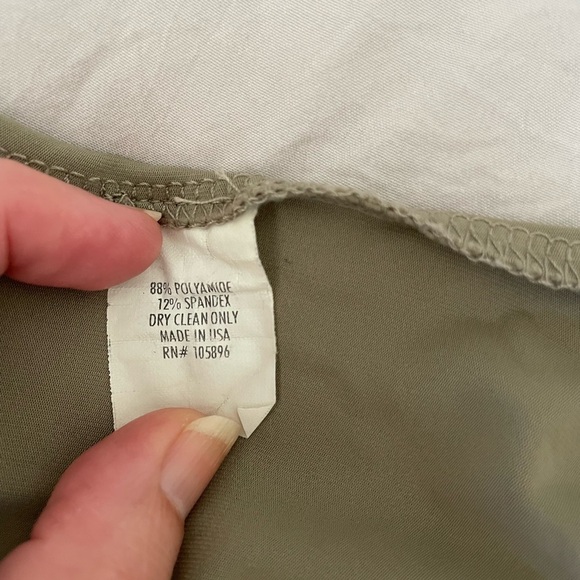WORTH Olive Green Women's Tank Top Size 8 - Picture 5 of 5